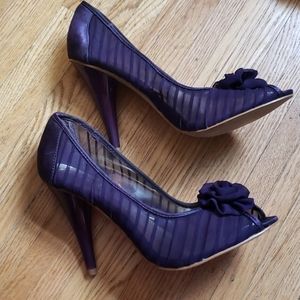 COPY - Gorgeous Purple Peep-Toe Stilettos